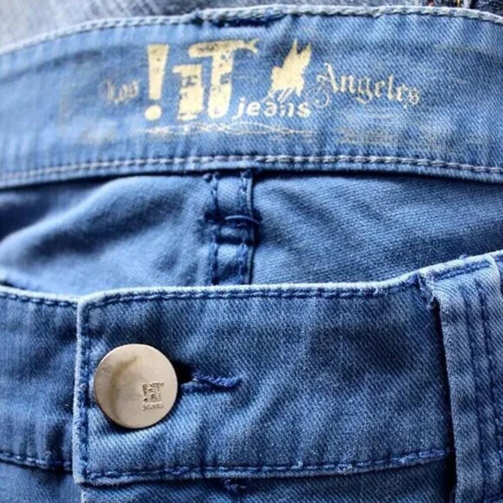 !iT Los Angeles Diva Royal Blue Stretch Jeans Size 10-12 Boutique Brand - Picture 4 of 10